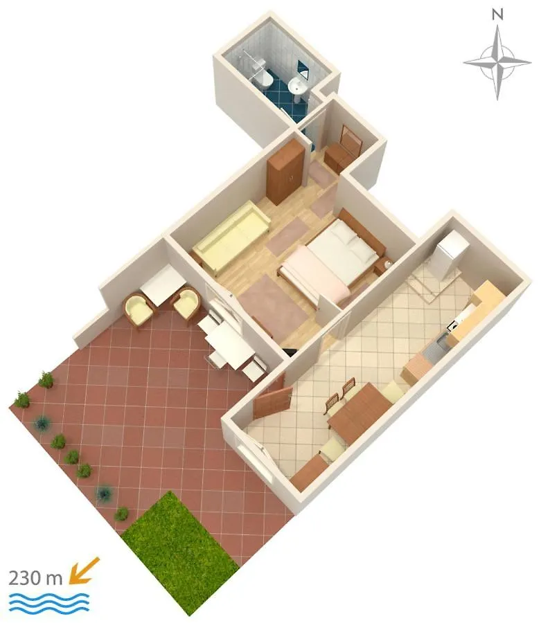Apartments with a parking space Novi Vinodolski - 5582